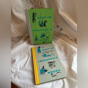 Vintage Best In Children's Books 1960’s Nelson Doubleday Mint Green Yellow